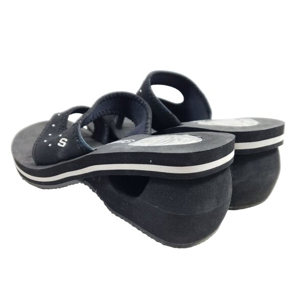 Skechers Cali Women's Size 6 Slide Sandals Black Synthetic - Picture 4 of 7